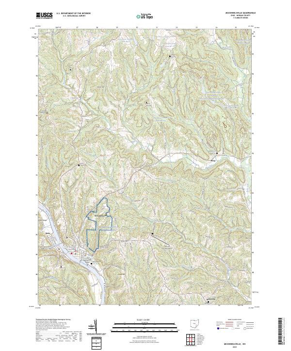 McConnelsville, OH — USGS 7.5-minute topo (2023)