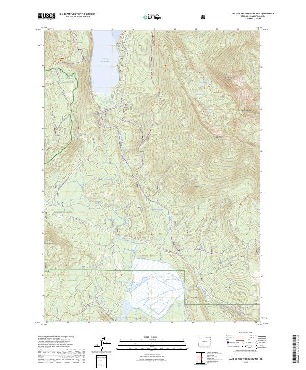 Lake of the Woods South, OR — USGS 7.5-minute topo (2023)