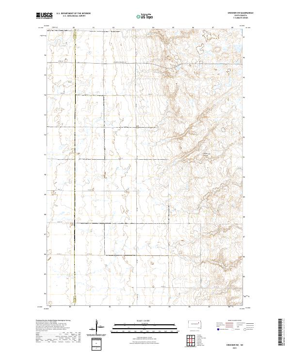 Crocker SW, SD — USGS 7.5-minute topo (2021)