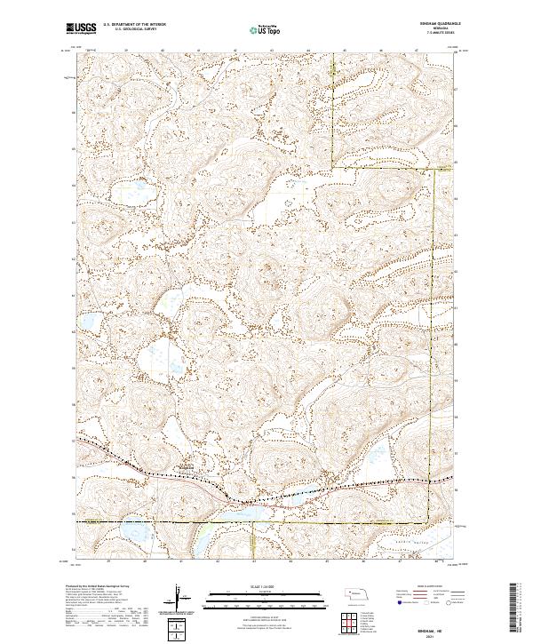 Bingham, NE — USGS 7.5-minute topo (2021)
