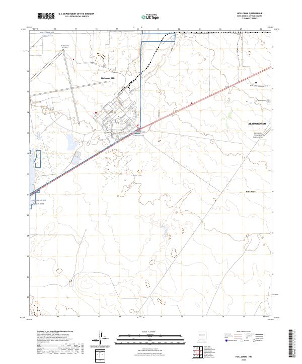 Holloman, NM — USGS 7.5-minute topo (2023)