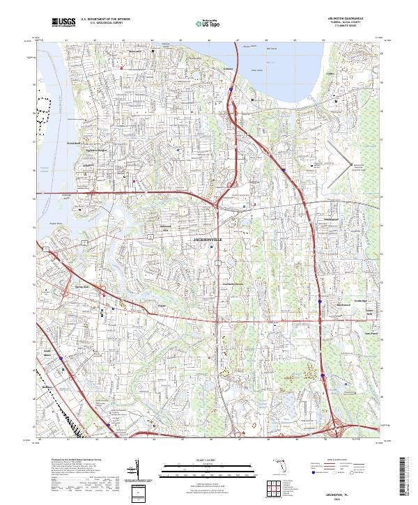 Arlington, FL — USGS 7.5-minute topo (2024)