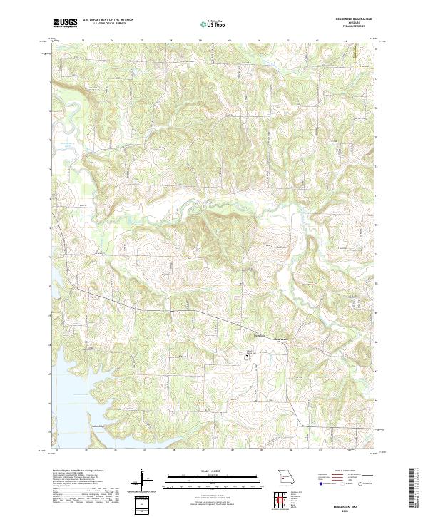Bearcreek, MO — USGS 7.5-minute topo (2021)
