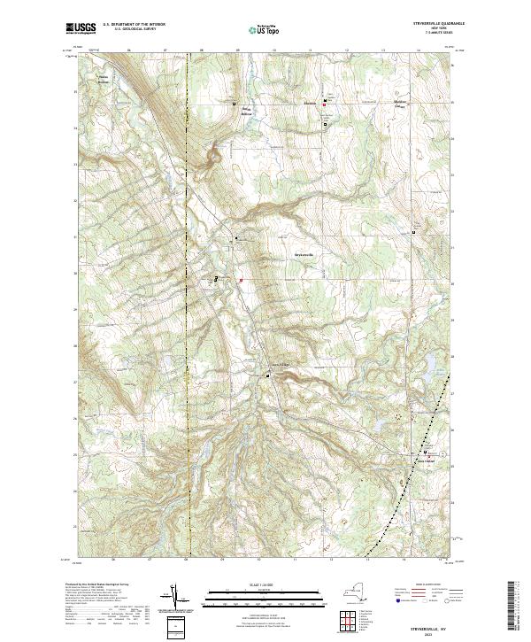 Strykersville, NY — USGS 7.5-minute topo (2023)