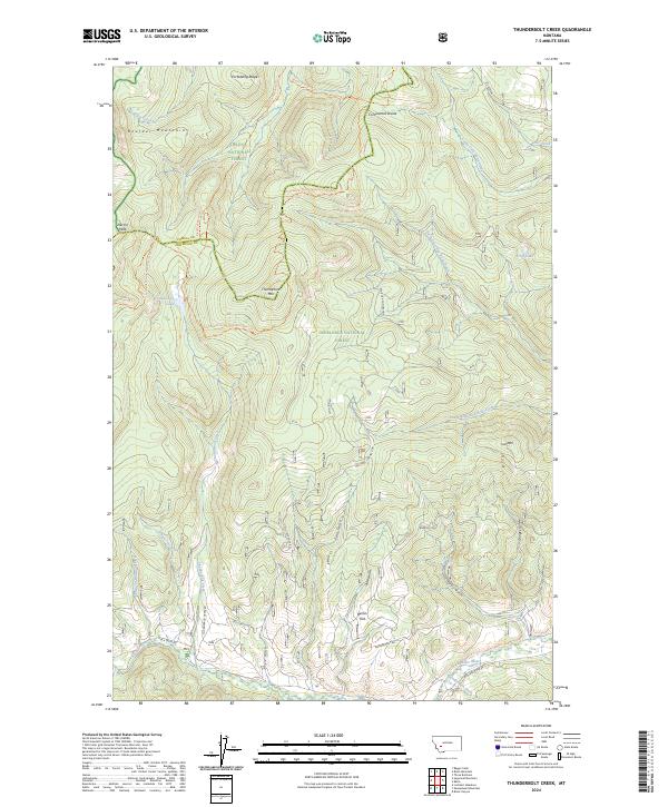 Thunderbolt Creek, MT — USGS 7.5-minute topo (2024)