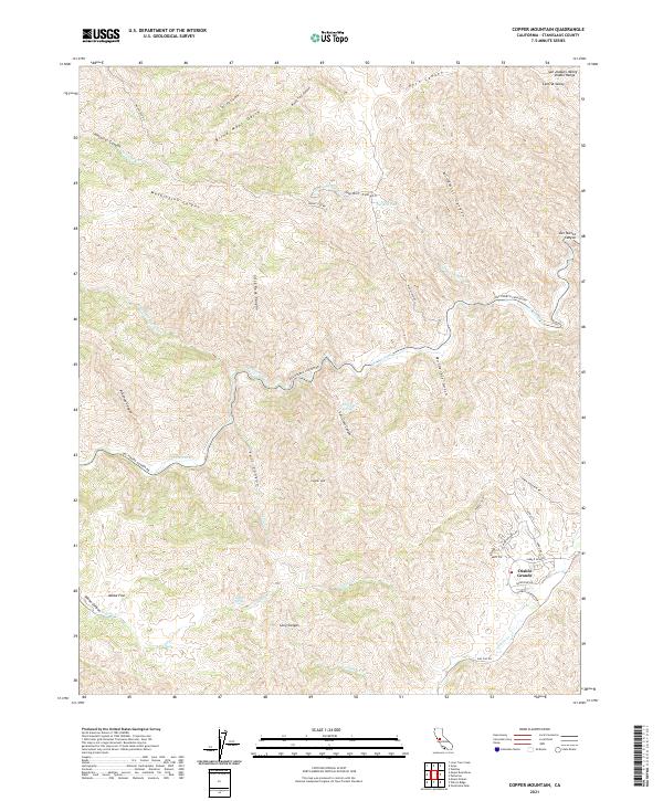 Copper Mountain, CA — USGS 7.5-minute topo (2021)