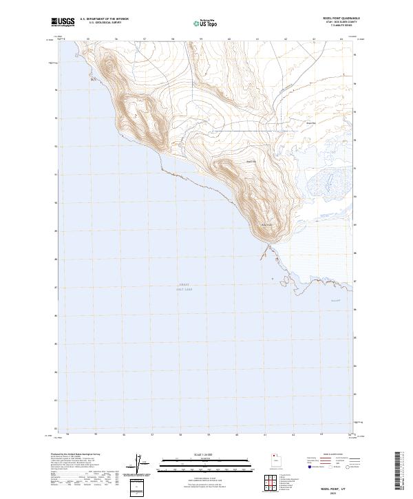 Rozel Point, UT — USGS 7.5-minute topo (2023)