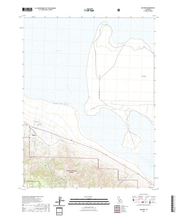 Milford, CA — USGS 7.5-minute topo (2021)