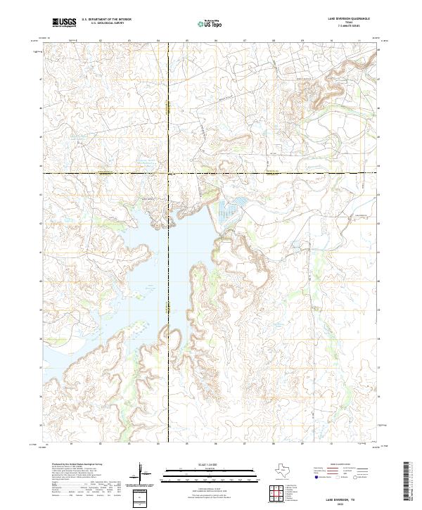 Lake Diversion, TX — USGS 7.5-minute topo (2022)
