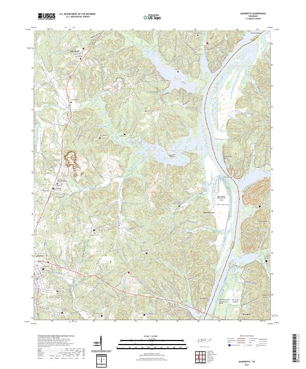 Jeannette, TN — USGS 7.5-minute topo (2022)
