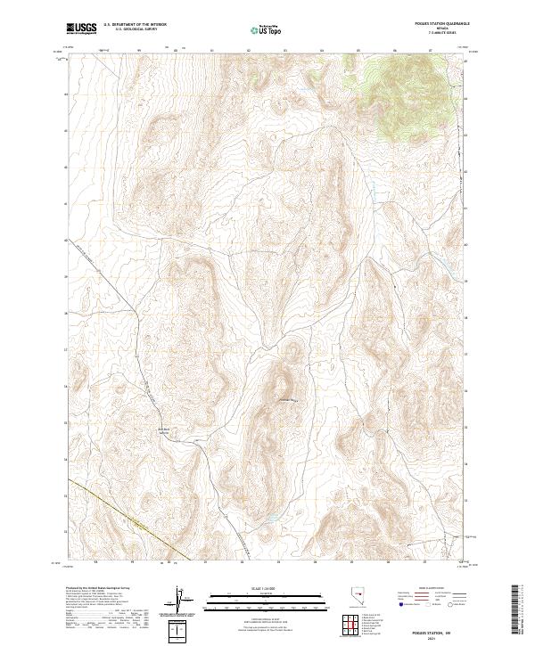 Pogues Station, NV — USGS 7.5-minute topo (2021)