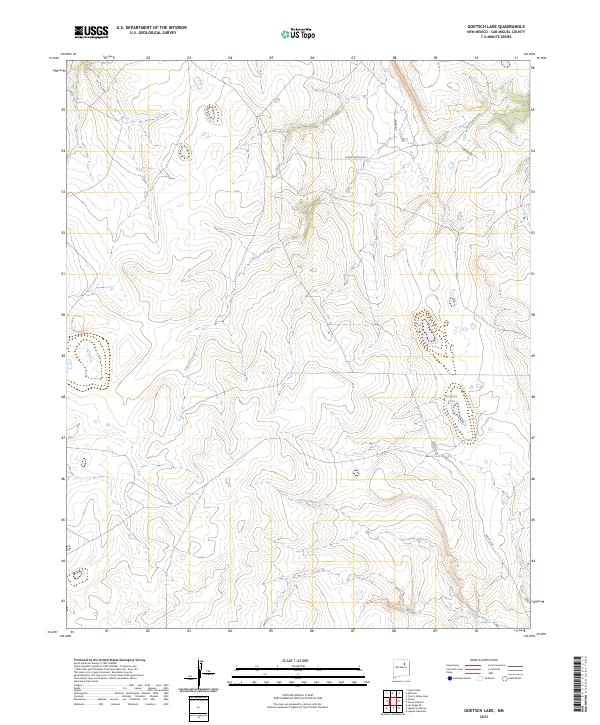 Goetsch Lake, NM — USGS 7.5-minute topo (2023)