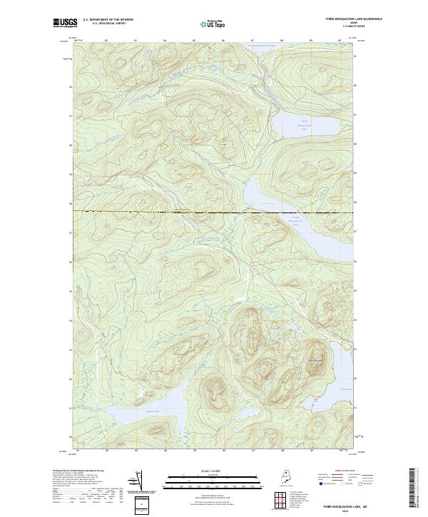 Third Musquacook Lake, ME — USGS 7.5-minute topo (2024)