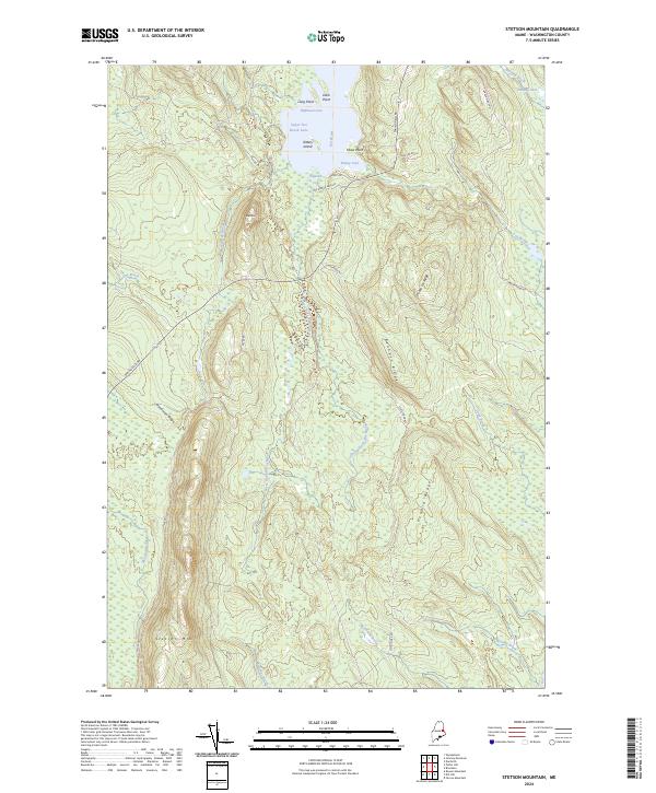 Stetson Mountain, ME — USGS 7.5-minute topo (2024)