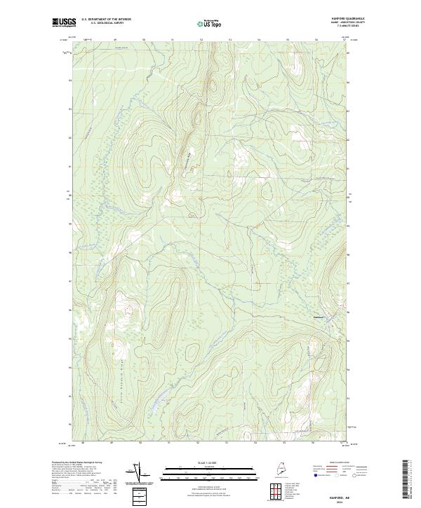 Hanford, ME — USGS 7.5-minute topo (2024)