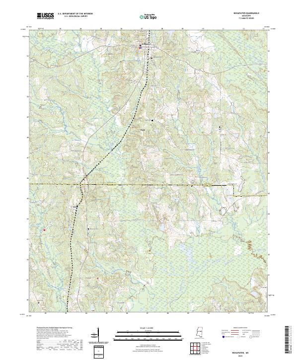 Noxapater, MS — USGS 7.5-minute topo (2024)