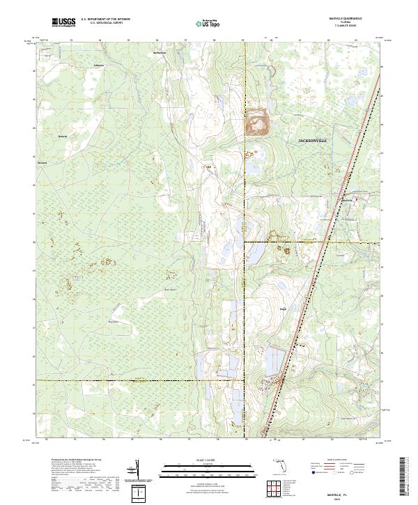 Maxville, FL — USGS 7.5-minute topo (2024)