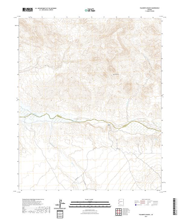 Palmerita Ranch, AZ — USGS 7.5-minute topo (2021)