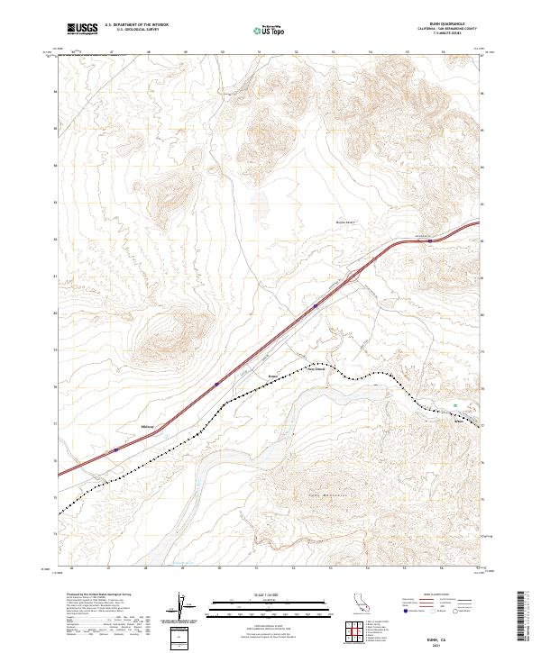 Dunn, CA — USGS 7.5-minute topo (2021)
