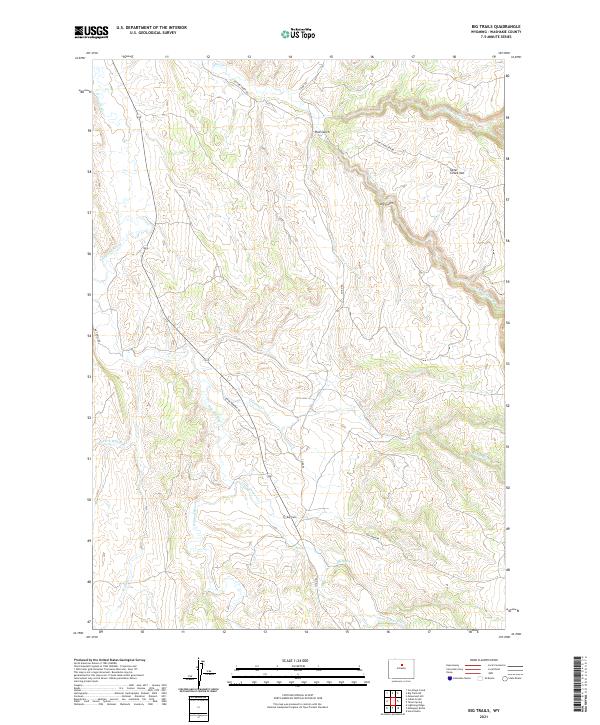 Big Trails, WY — USGS 7.5-minute topo (2021)