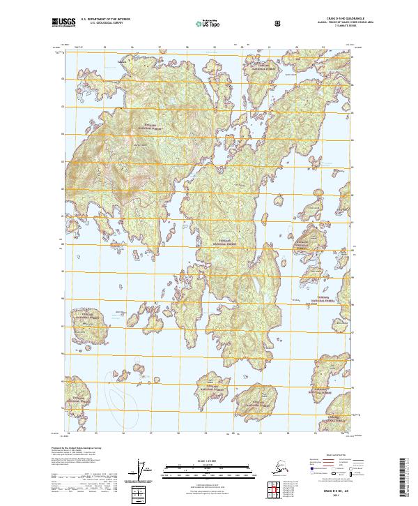Craig D-5 NE, AK — USGS 7.5-minute topo (2021)