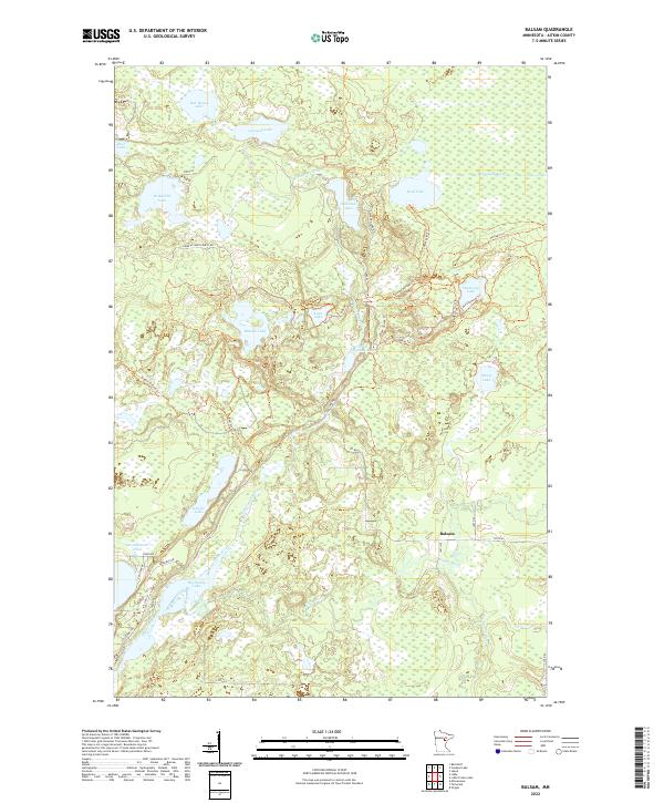 Balsam, MN — USGS 7.5-minute topo (2022)