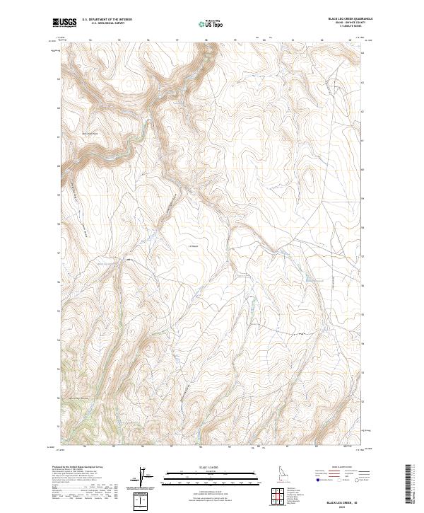 Black Leg Creek, ID — USGS 7.5-minute topo (2023)