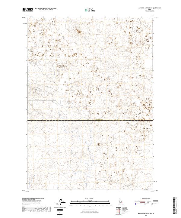 Morgans Pasture NW, ID — USGS 7.5-minute topo (2023)