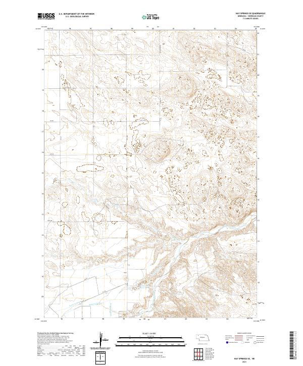 Hay Springs SE, NE — USGS 7.5-minute topo (2021)