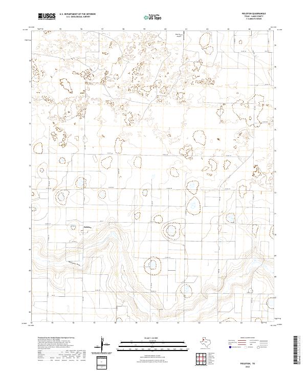 Fieldton, TX — USGS 7.5-minute topo (2022)