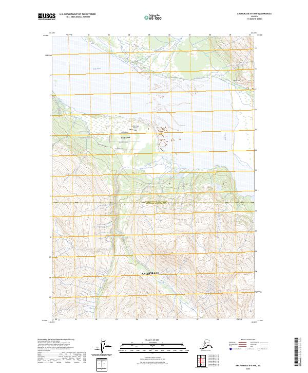 Anchorage B-5 NW, AK — USGS 7.5-minute topo (2023)