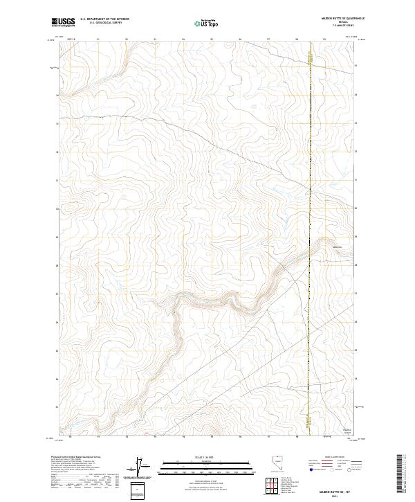 Maiden Butte SE, NV — USGS 7.5-minute topo (2021)