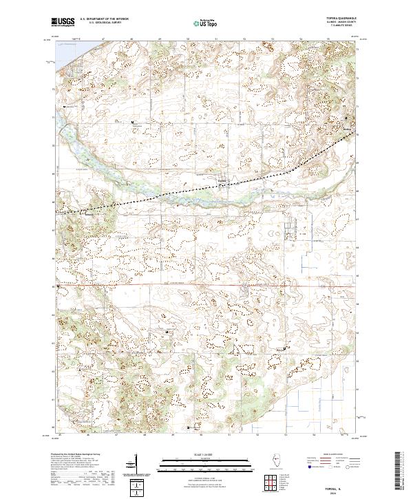 Topeka, IL — USGS 7.5-minute topo (2024)
