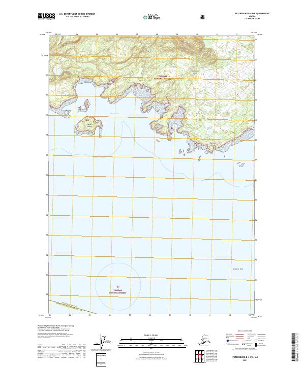 Petersburg B-4 NW, AK — USGS 7.5-minute topo (2021)