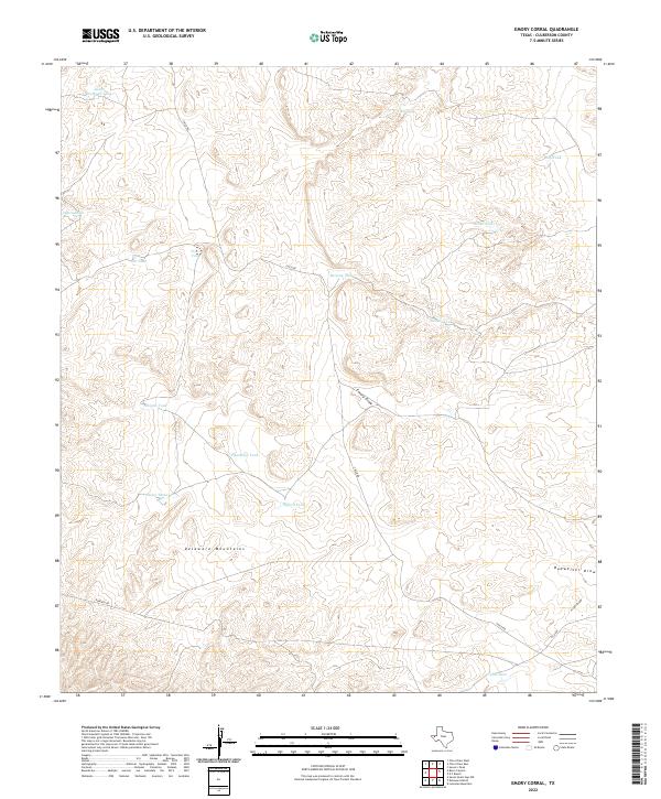Emory Corral, TX — USGS 7.5-minute topo (2022)