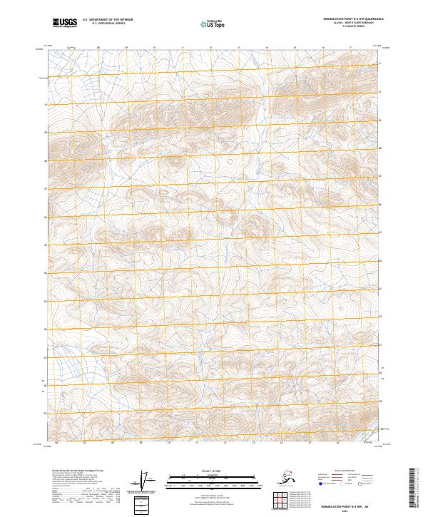 Demarcation Point B-4 NW, AK — USGS 7.5-minute topo (2023)