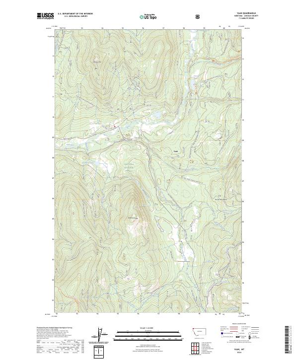 Yaak, MT — USGS 7.5-minute topo (2024)