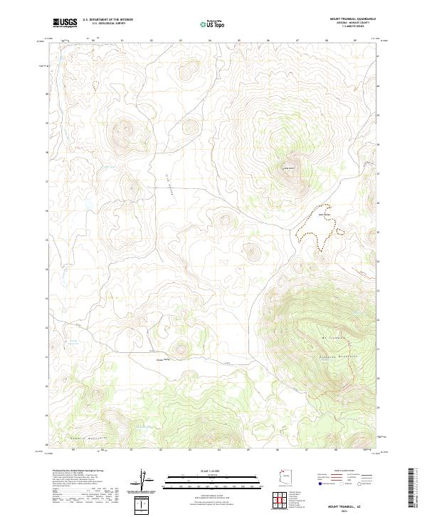 Mount Trumbull, AZ — USGS 7.5-minute topo (2021)