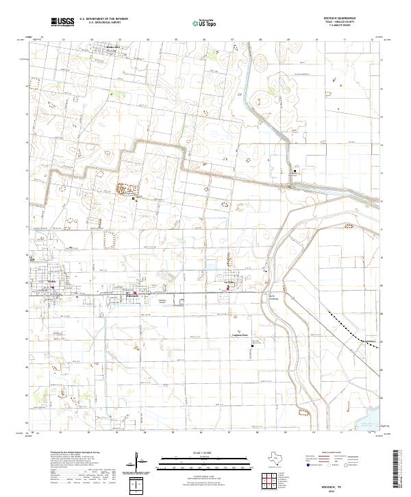 Edcouch, TX — USGS 7.5-minute topo (2022)