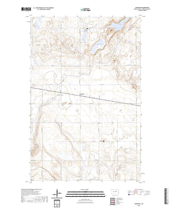 Josephine, ND — USGS 7.5-minute topo (2024)