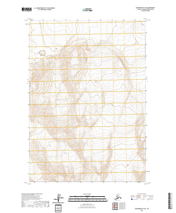 Anchorage B-4 SE, AK — USGS 7.5-minute topo (2023)