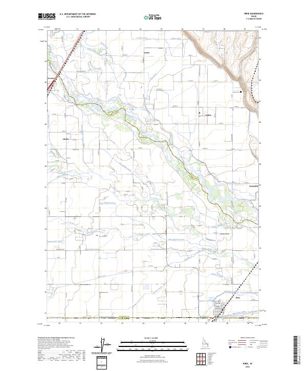 Ririe, ID — USGS 7.5-minute topo (2024)