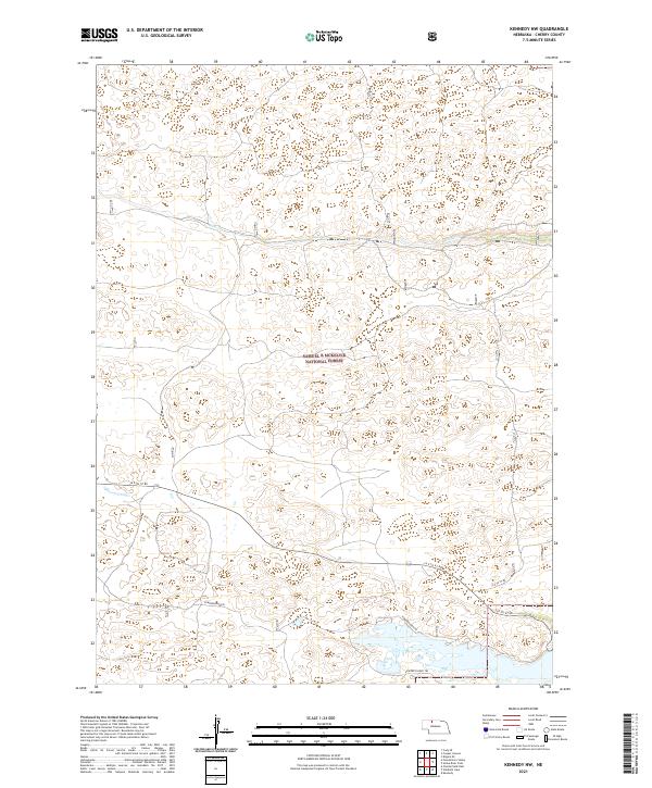 Kennedy NW, NE — USGS 7.5-minute topo (2021)