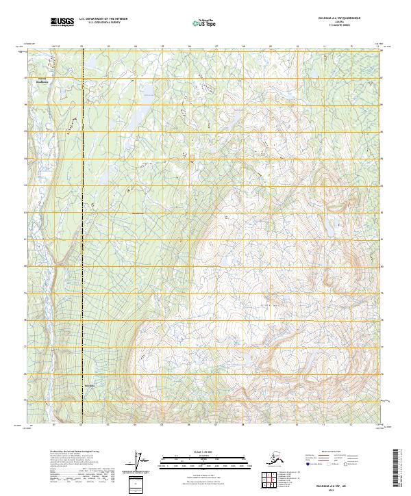 Gulkana A-6 SW, AK — USGS 7.5-minute topo (2023)