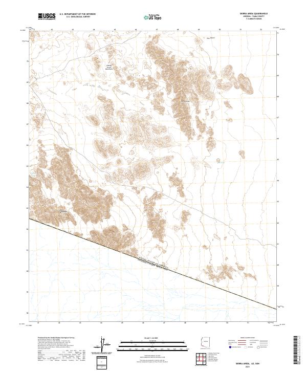 Sierra Arida, AZ,SON, US — USGS 7.5-minute topo (2021)