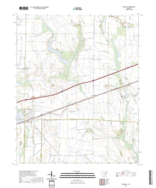 Wheatley, AR — USGS 7.5-minute topo (2024)