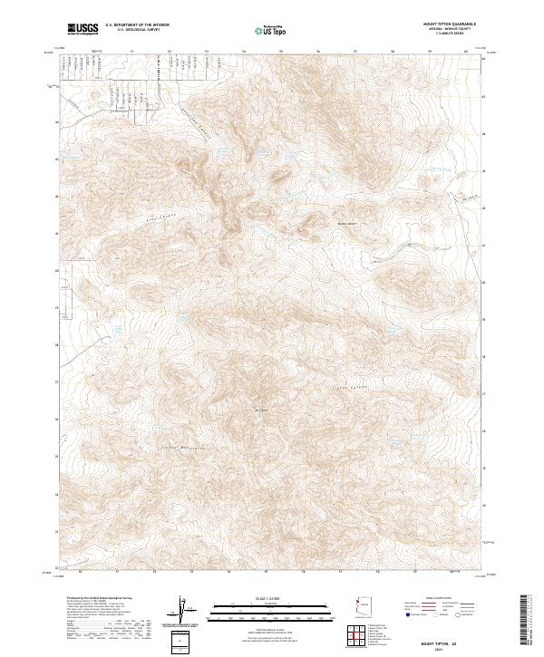 Mount Tipton, AZ — USGS 7.5-minute topo (2021)