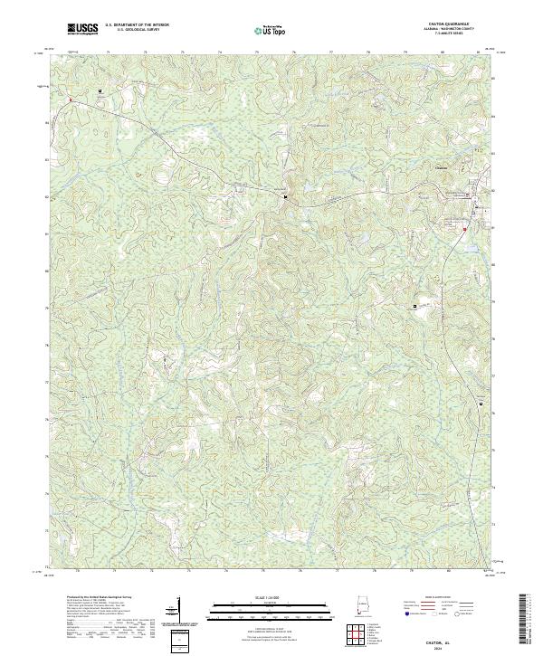 Chatom, AL — USGS 7.5-minute topo (2024)