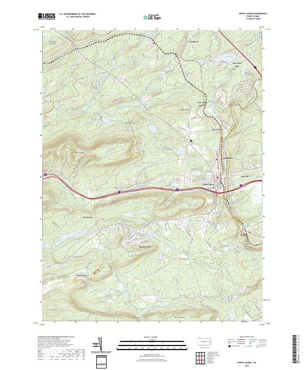 White Haven, PA — USGS 7.5-minute topo (2023)