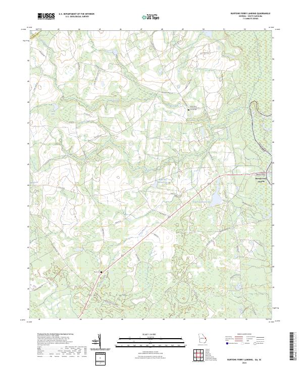 Burtons Ferry Landing, GA-SC — USGS 7.5-minute topo (2024)